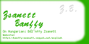 zsanett banffy business card